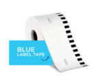 Refill Rolls) Brother Continous Label Tape 2.4" x 100' BLUE