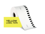 Refill Rolls) Brother Continous Label Tape 2.4" x 100' YELLOW