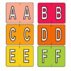 DATAFILE COMPATIBLE ALPHA LABELS-6x4 SHEETS- PACKS of 256