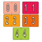 DATAFILE COMPATIBLE NUMERIC LABELS-Rolls of 500