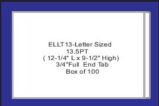 Letter sized FULL END TAB 13.5 Pt File folders- Box of 100