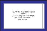 METRIC sized FULL END TAB 13.5 Pt File folders- Box of 100